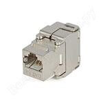 Keystone Jack RJ-458P8C KJ2-8P8C-C6A-180-SH-F-WH