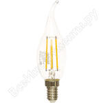LED Filament Свеча на ветру