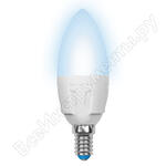 ЯРКАЯ LED-C37 7W/NW/E14/FR PLP01WH