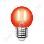 LED-G45-5W/RED/E27 GLA02RD