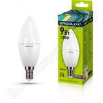 LED-C35-9W-E14-6K Свеча