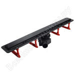 Confluo Frameless Line 850 Black Glass
