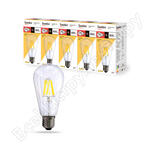 17LED-ST64-8W-230-3000K-E27-CL